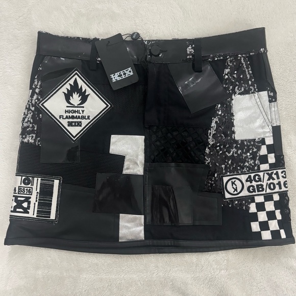 Kokon To Zai Dresses & Skirts - KTZ Multi-Fabric Patchwork Mini Skirt RARE Medium NWT Designer KOTON TO ZAI